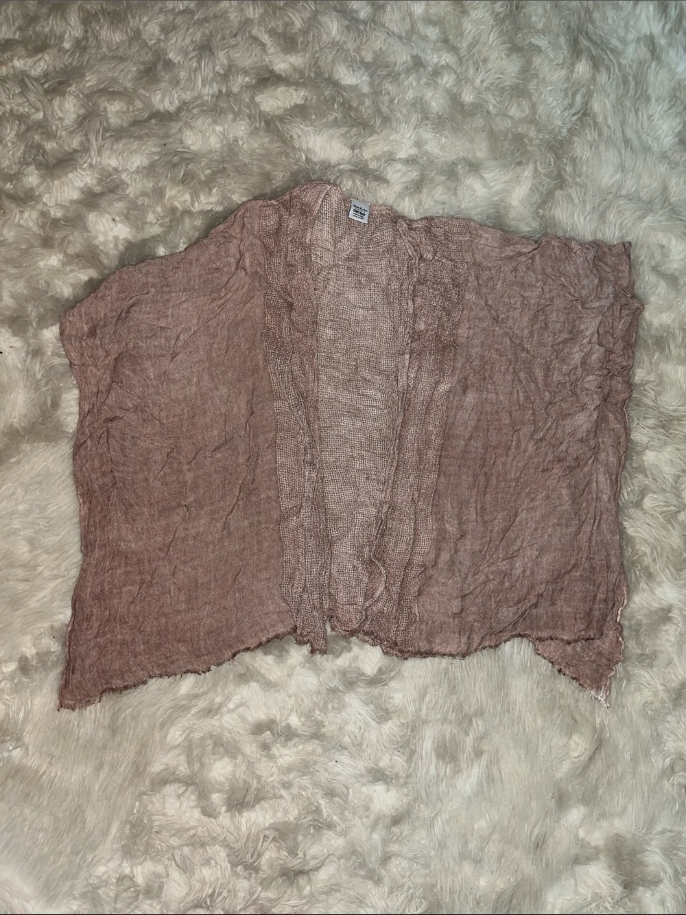 Anna & Ava Dusty Rose Lightweight Open Cardigan
